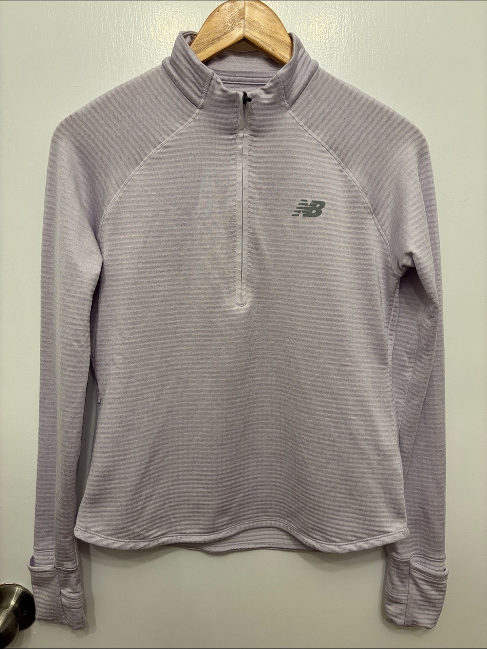 New Balance Light Lavender Quarter-Zip Pullover
